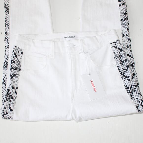 Good American High Waist Good Legs Snake Stripe 25 - Picture 6 of 9